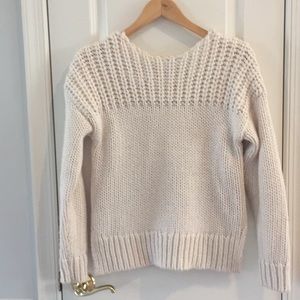 Chunky knit cream sweater